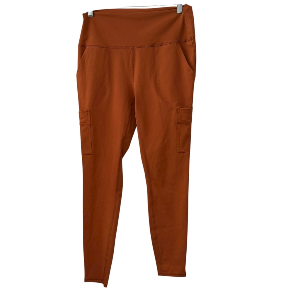 Avalanche Rust Orange Leggings with Side Pockets